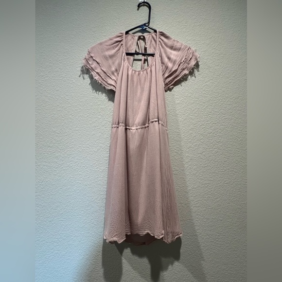 Pink casual short dress - Picture 1 of 8
